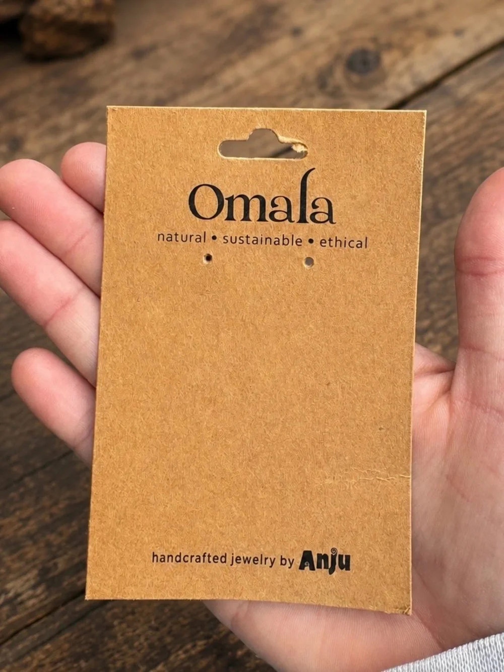 Omala by Anju Handcrafted Natural Horn Drop Earrings